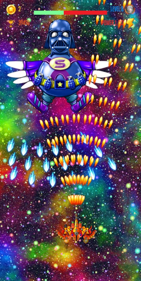 Chicken Attack Galaxy preview from Google Play
